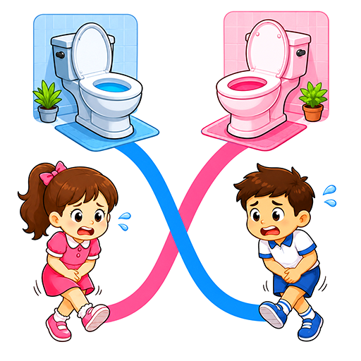 Toilet Rush Puzzle 2026 - Draw Line To Home: Race Puzzle Games