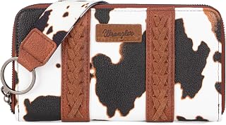 Wrangler Ladies Aztec Western Style Wallet Purse Wristlet with Credit Card Holder