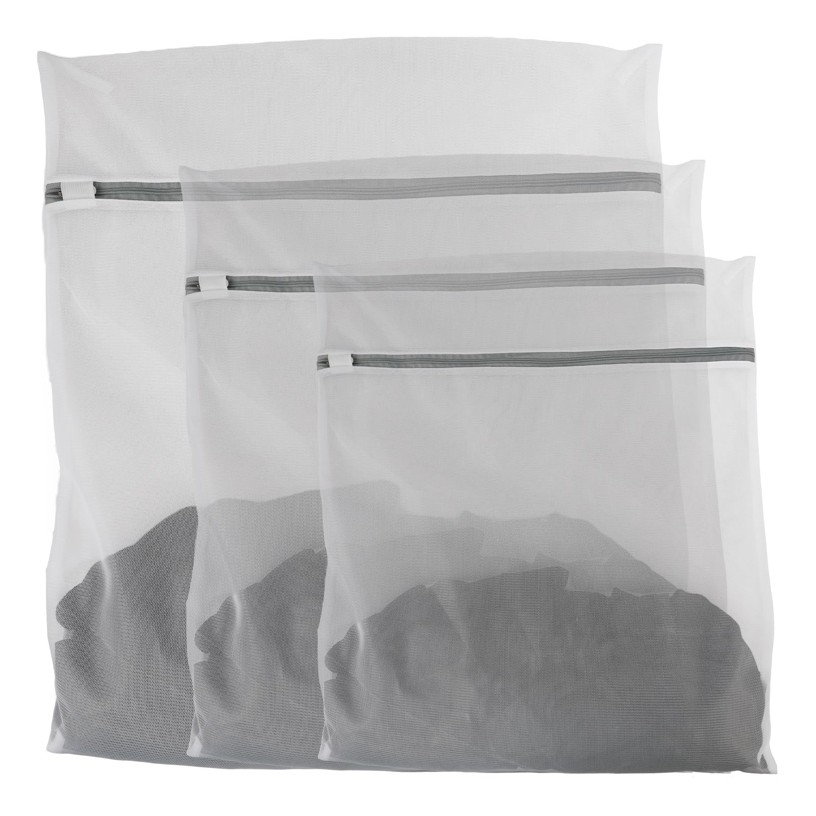 3 Pcs Premium Fine Mesh Laundry Bags, 3 Large 16 x 20 Inches Durable Laundry Was