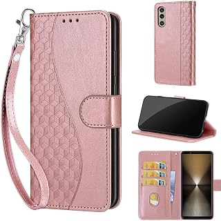 Phone Case for Sony Xperia 1 VI, Wave -Rose Gold