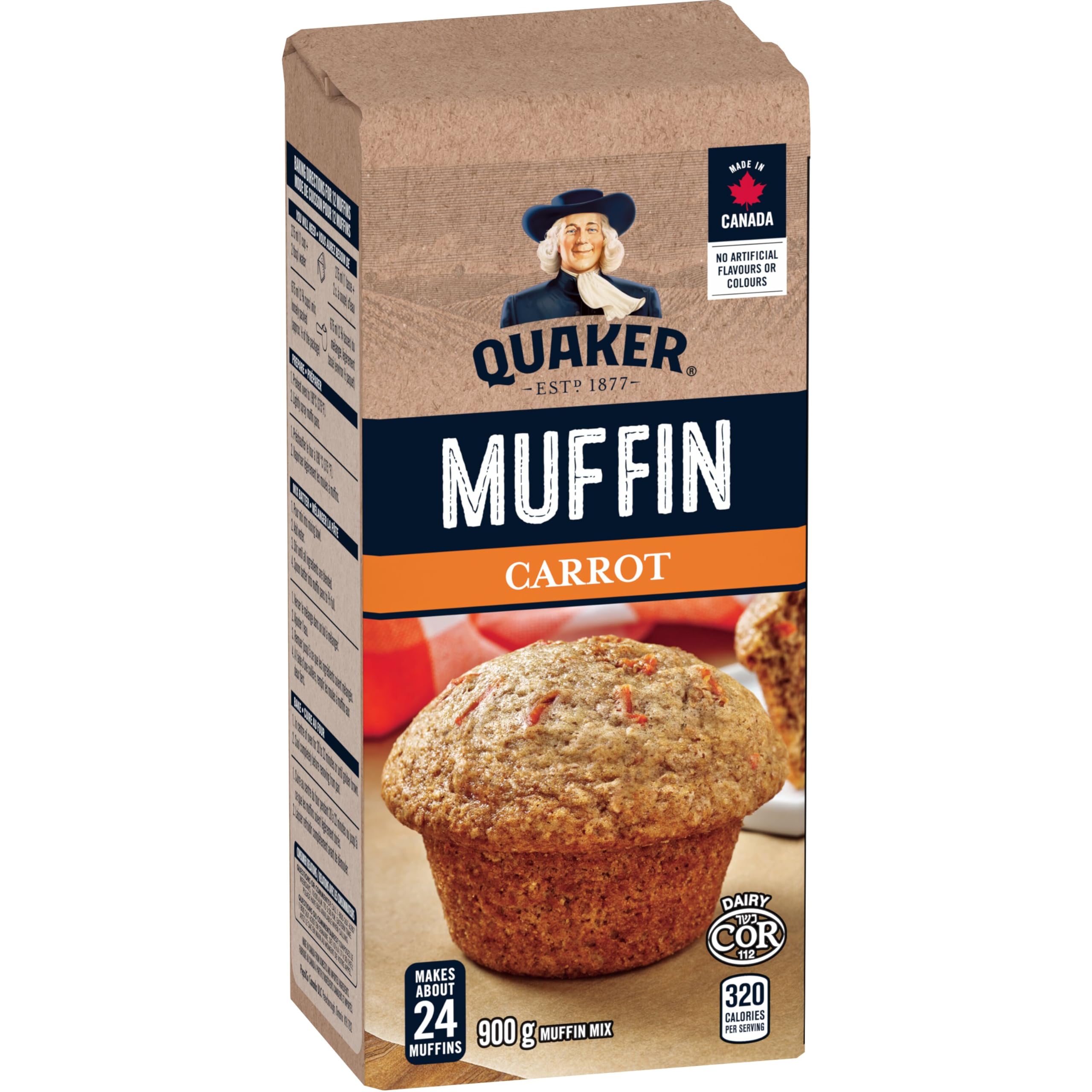 Quaker Muffin Mix Carrot, 900g