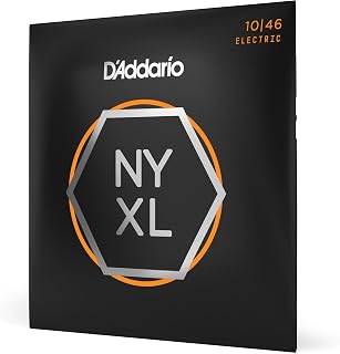 D'Addario NYXL1046 Electric Guitar Strings, Regular Light 10-46