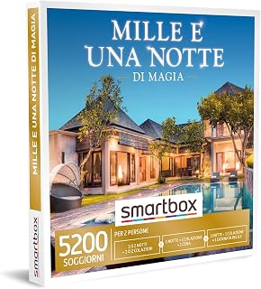 Smartbox - A Thousand and One Night of Magic - Gift Set for Couple, 1 or 2 Nights with Breakfast or 1 Night with Breakfast and Dinner or Relaxation Moment for 2 People, Original Gift Ideas