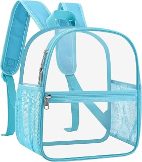 USPECLARE Clear Backpack Stadium Approved 12" x 6" x 12" Transparent Waterproof Bag for Stadium Events and Concerts Work Sports Events