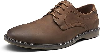 Jousen Men's Casual Dress Shoes Retro Oxfords Business Comfort Formal Shoes
