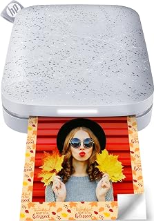 HP Sprocket Portable Photo Printer (2nd Edition) – Instantly print 2x3" sticky-backed photos from your phone – [Luna Pearl] [1AS85A]