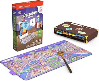 Osmo Detective Agency, Ages 5-12, Solve Mysteries, STEM Game, iPad/Fire | Osmo base required (sold separately). Kids team up to solve global mysteries, building critical thinking & problem-solving