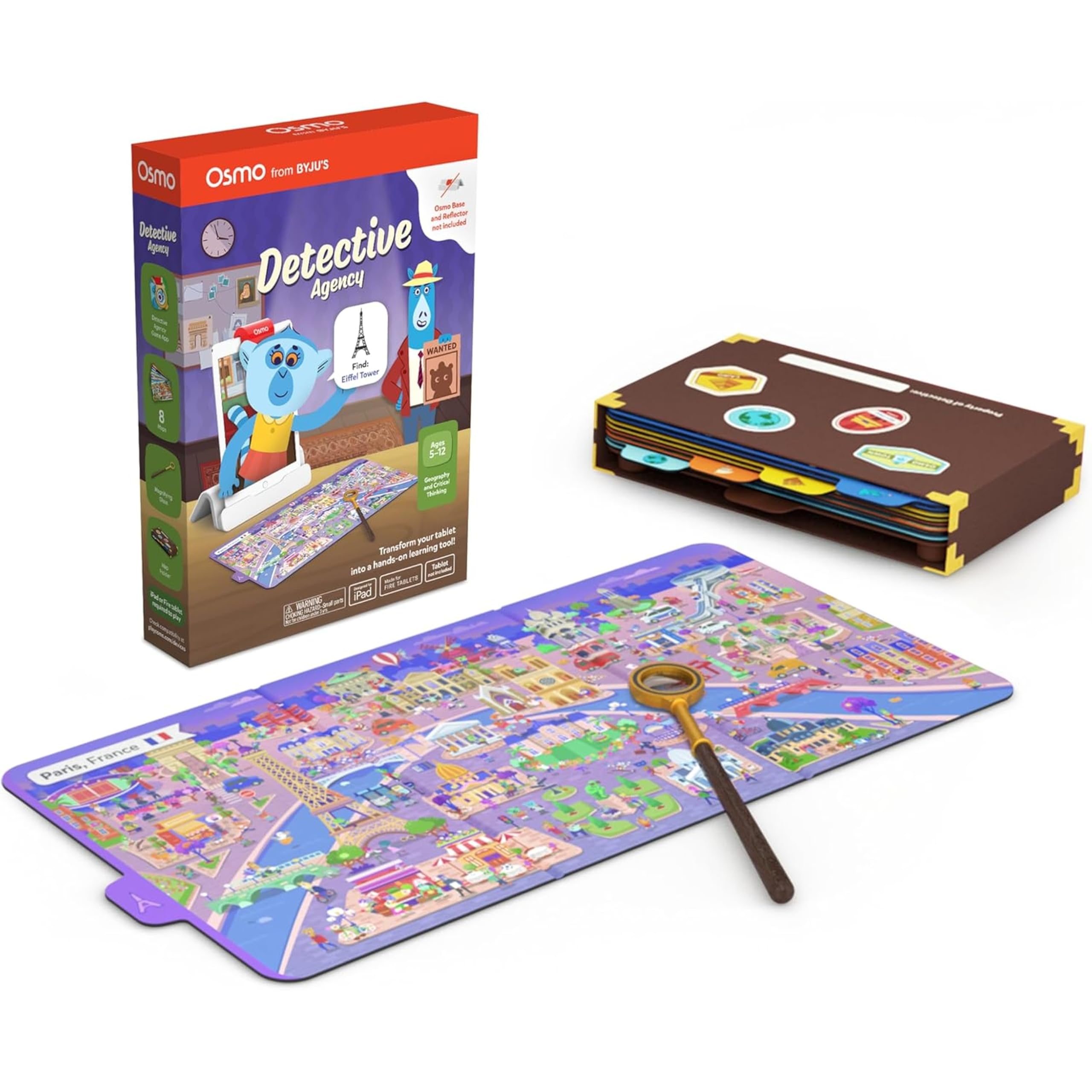 Osmo Detective Agency, Ages 5-12, Solve Mysteries, STEM Game, iPad/Fire | Osmo b