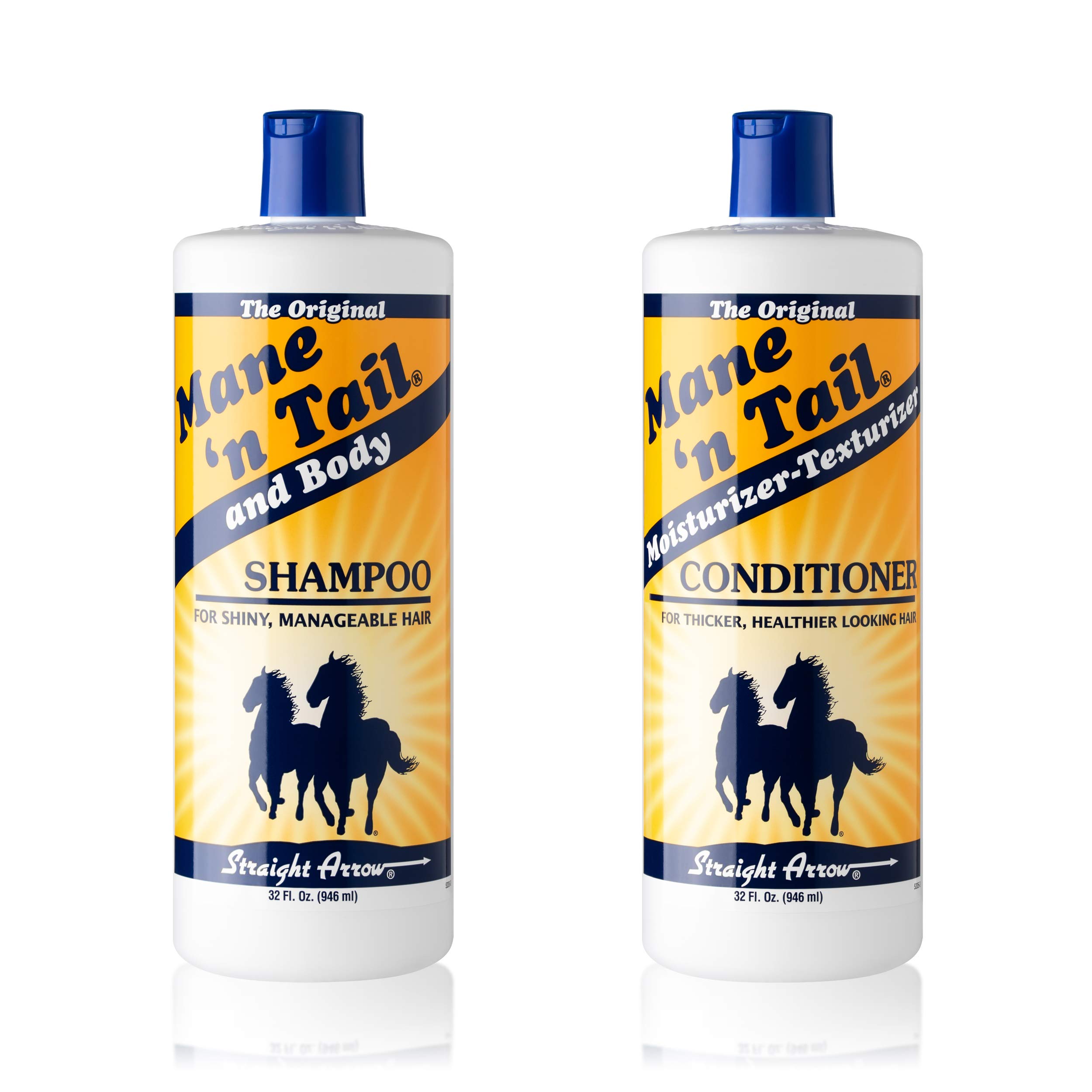 Mane 'N Tail Shampoo & Conditioner Combo Set (32 oz Each) For Horses and Humans 