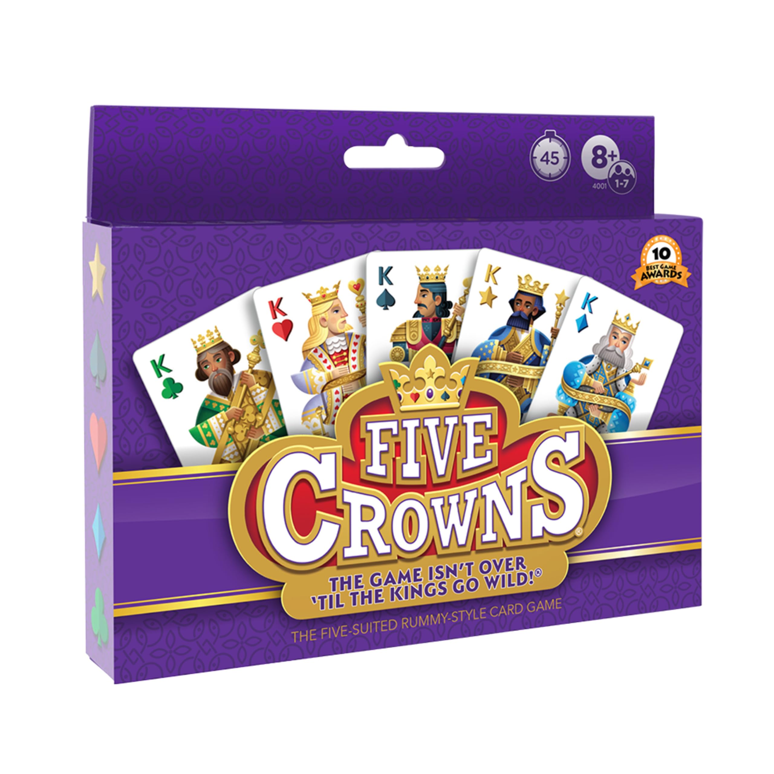 Five Crowns Rummy Style Card Game for Kids and Adults, Family Game Night | Uniqu