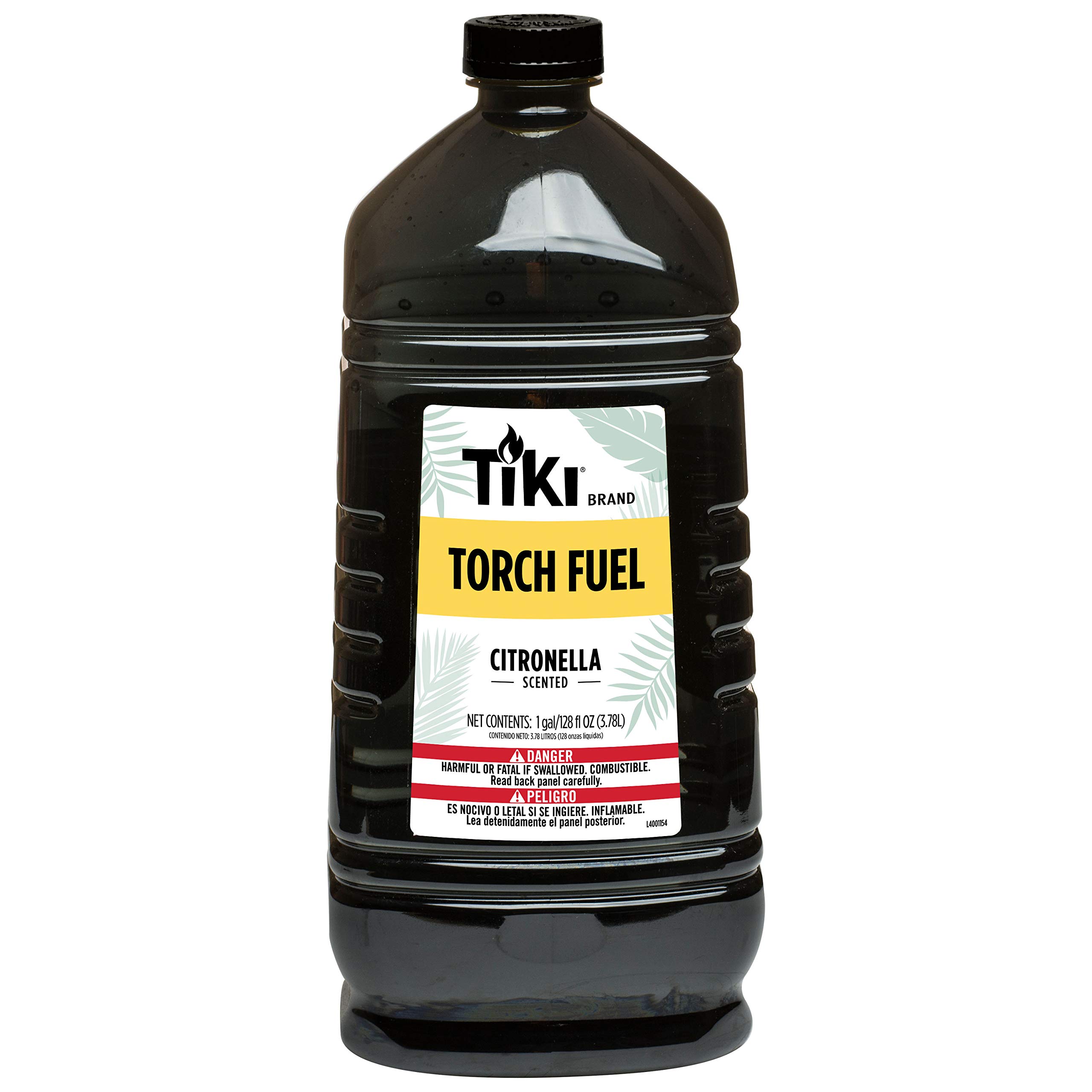 TIKI Citronella Torch Fuel - 1 Gallon (128 oz.), Easy Pour, Long-Lasting for Out