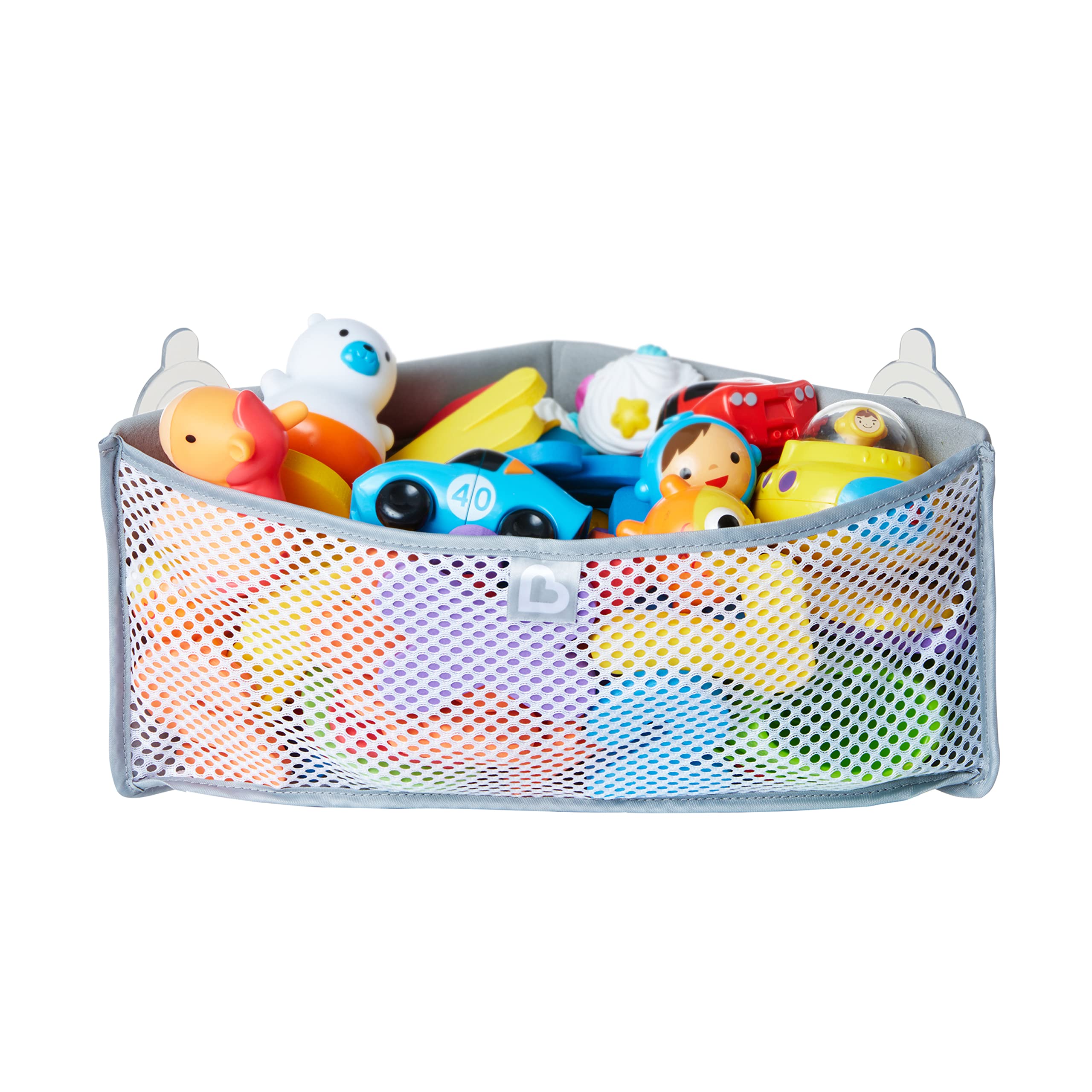 Munchkin High'n Dry Corner Bath Toy Organiser, Grey