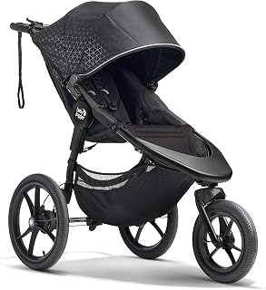 Baby Jogger® Summit X3 3-Wheel Jogging Stroller with Hand Brake, Baby Stroller with One-Hand Compact Fold, All-Wheel Suspension for Running, Jogging, and Everyday Outings, Midnight Black