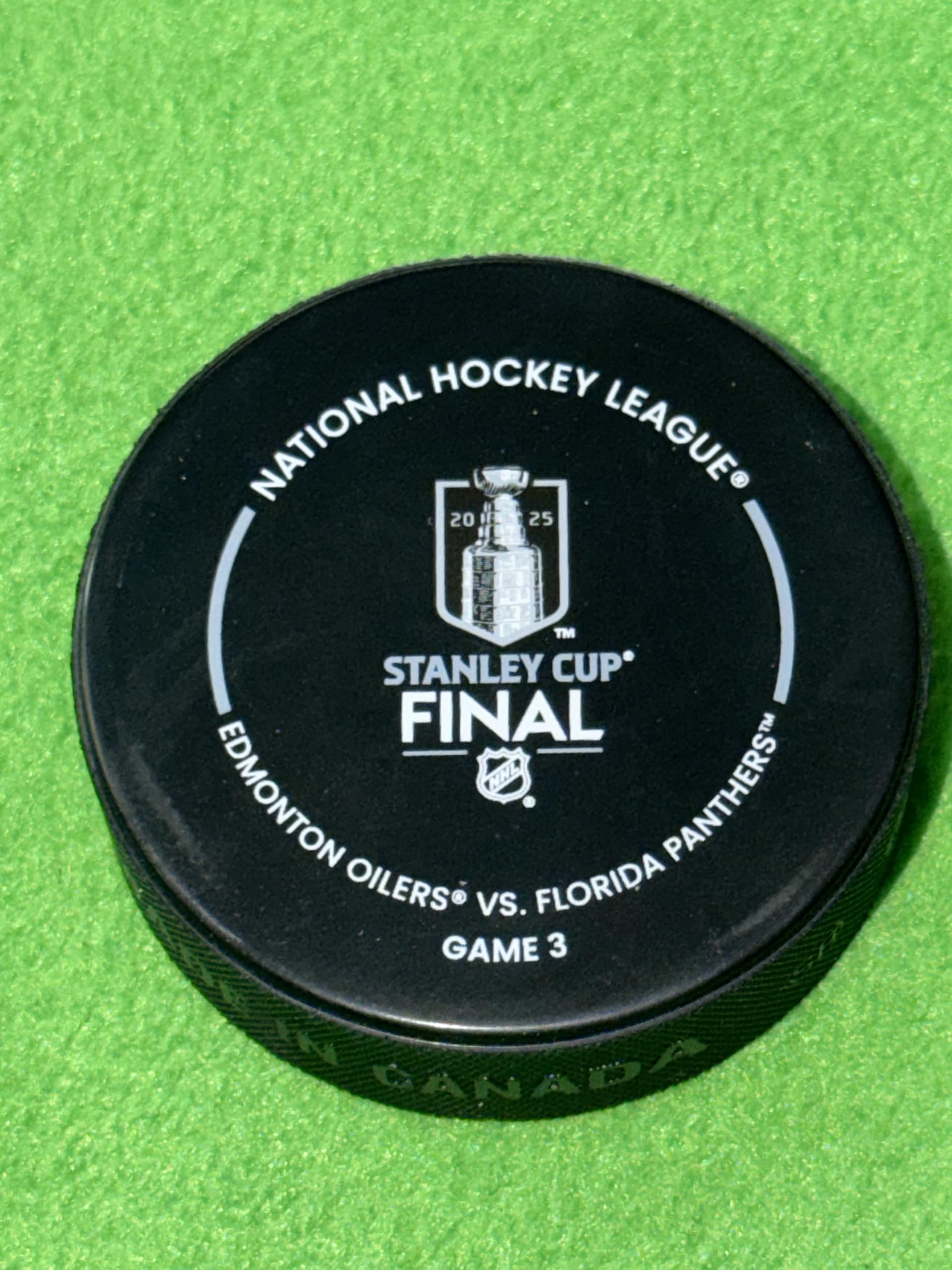 2025 Stanley Cup Final NHL Game 3 Official Puck