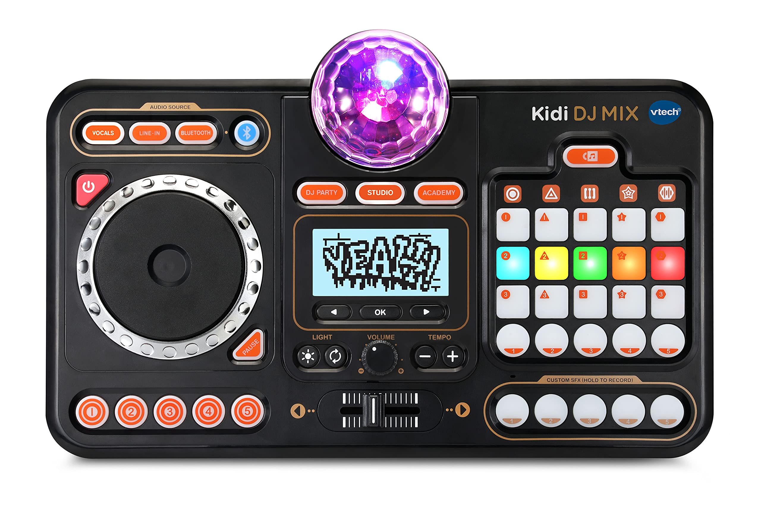 Vtech Kidi DJ Mix, English | DJ Mixer with 15 tracks, 15 sound-grid buttons, blu