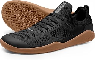 Men's Barefoot Shoes Zero Drop Minimalist Sneakers with Anatomical Toe Box