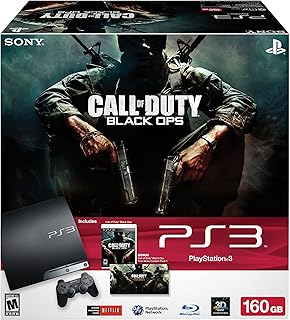 PlayStation 3 160GB Call of Duty: Black Ops Bundle (Renewed)