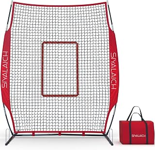 Portable Batting & Pitching Screen for Baseball/Softball - Works for Both Right & Left-Handed Players and Protects Pitchers & Coaches