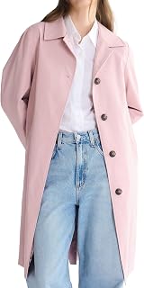Orolay Women's Single Breasted Trench Coat Mid-Long Classic Lapel