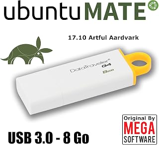 Ubuntu MATE 17.10 Live - 32 & 64 bits - USB 3.0 memory stick - 8 Go
