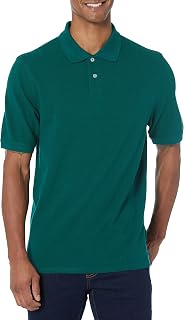 Amazon Essentials Men's Classic Fit Cotton Pique Short Sleeve Polo Shirt (Available in Plus Size)