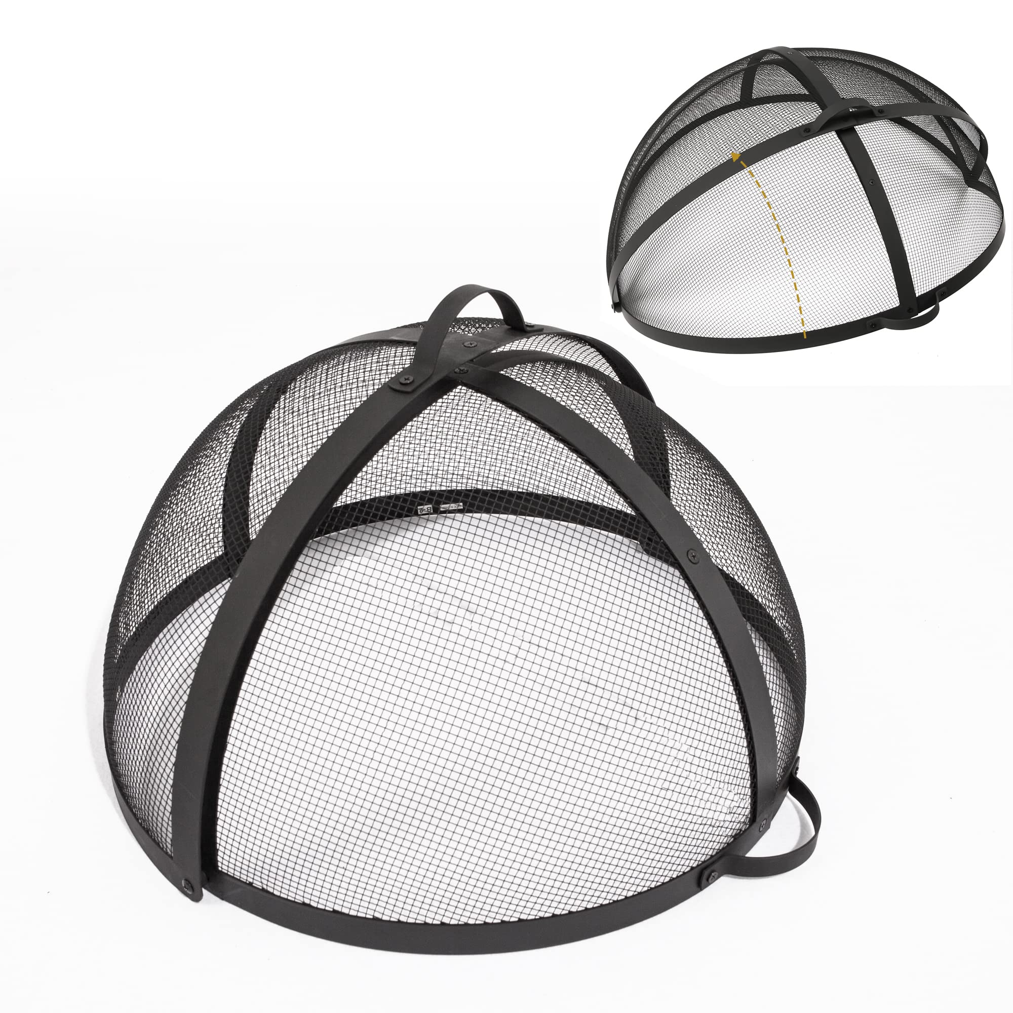WeCooper Outdoor Fire Pit Spark Screen Cover,40Dia,Easy Access Door,Round | Embe