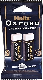 Helix Oxford Twin Pack of Erasers, Oxford Blue, Large