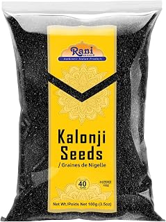 Rani Kalonji (Black Seed, Nigella Sativa, Black Cumin) Seeds 3.5oz (100g) ~ All Natural | Gluten Friendly | Non-GMO | Vegan | Indian Origin