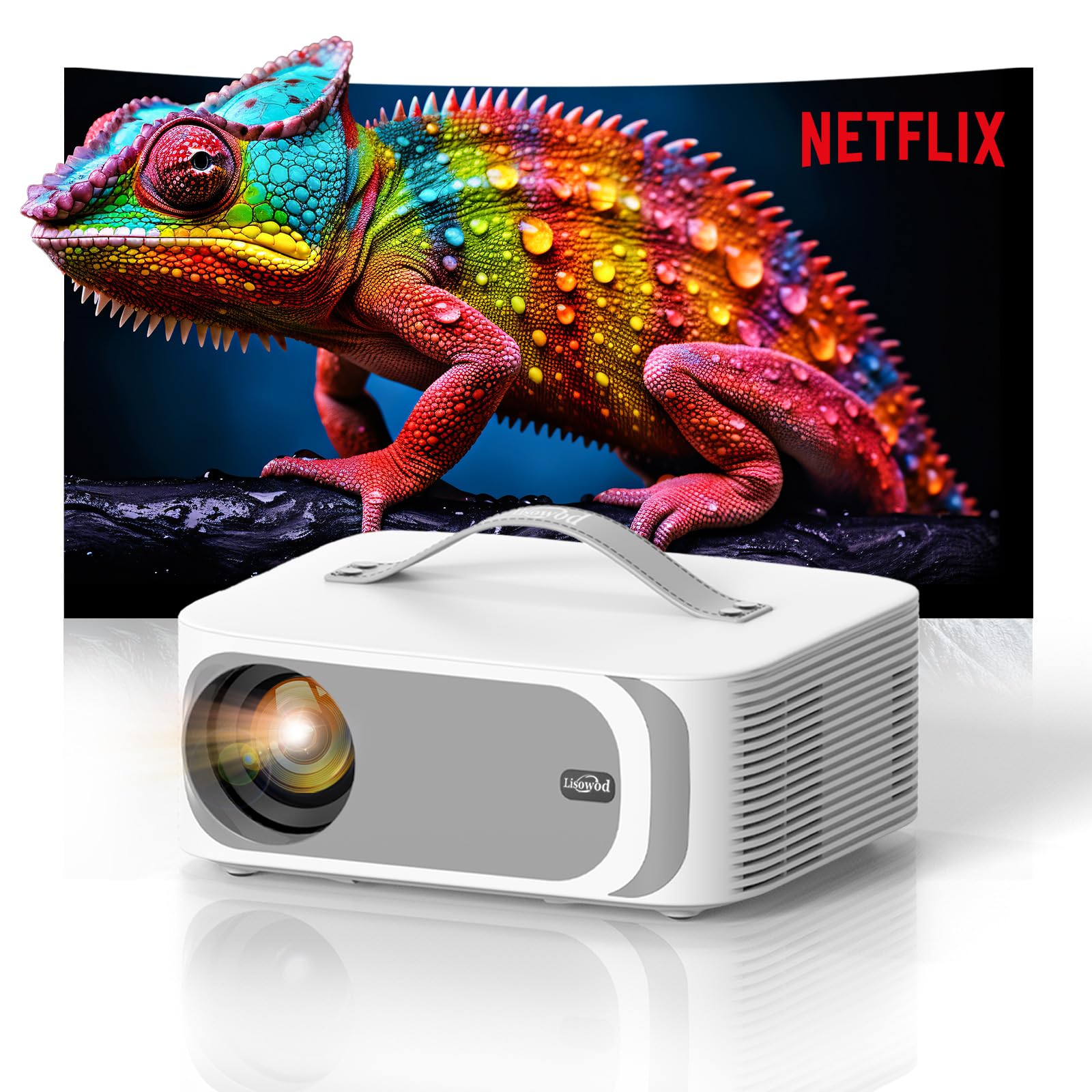 Smart-Projector-4K with Official Apps, Portable Movie Projecteur | AI Auto Focus