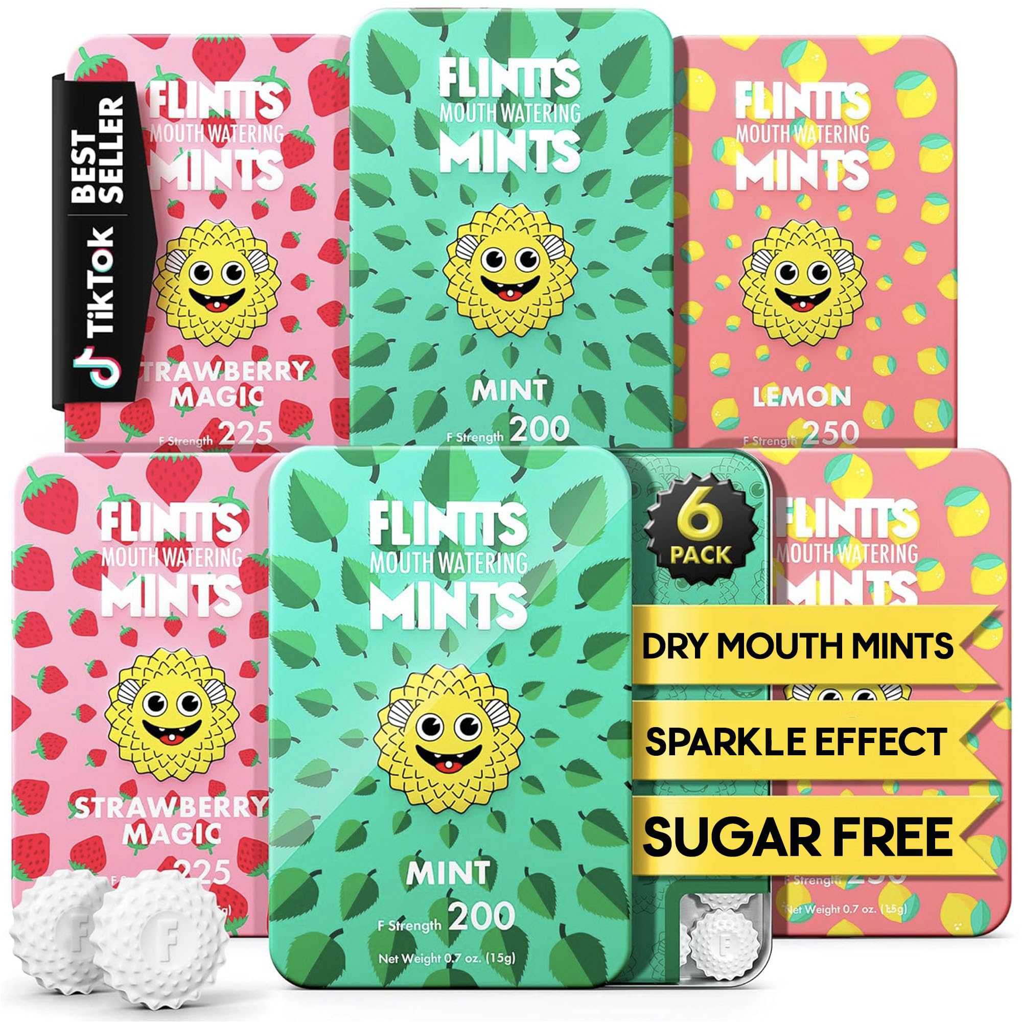 Flintts Mints After Party Pack Mouthwatering Mints for Dry Mouth Relief | Mouthw