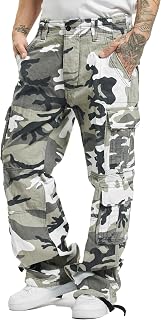 Brandit Pants Pure Vintage Man Cargo Pants Anthracite 100% Cotton Wide