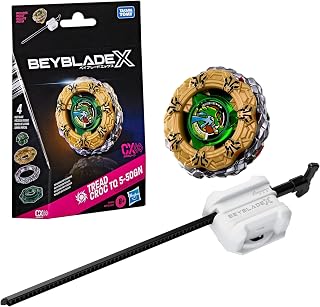 Beyblade X Tread Croc TQ 5-50GN CX Infinity Starter Pack Set | Takara Tomy Attack Type Top & Launcher, Battling Game Toys, Ages 8+