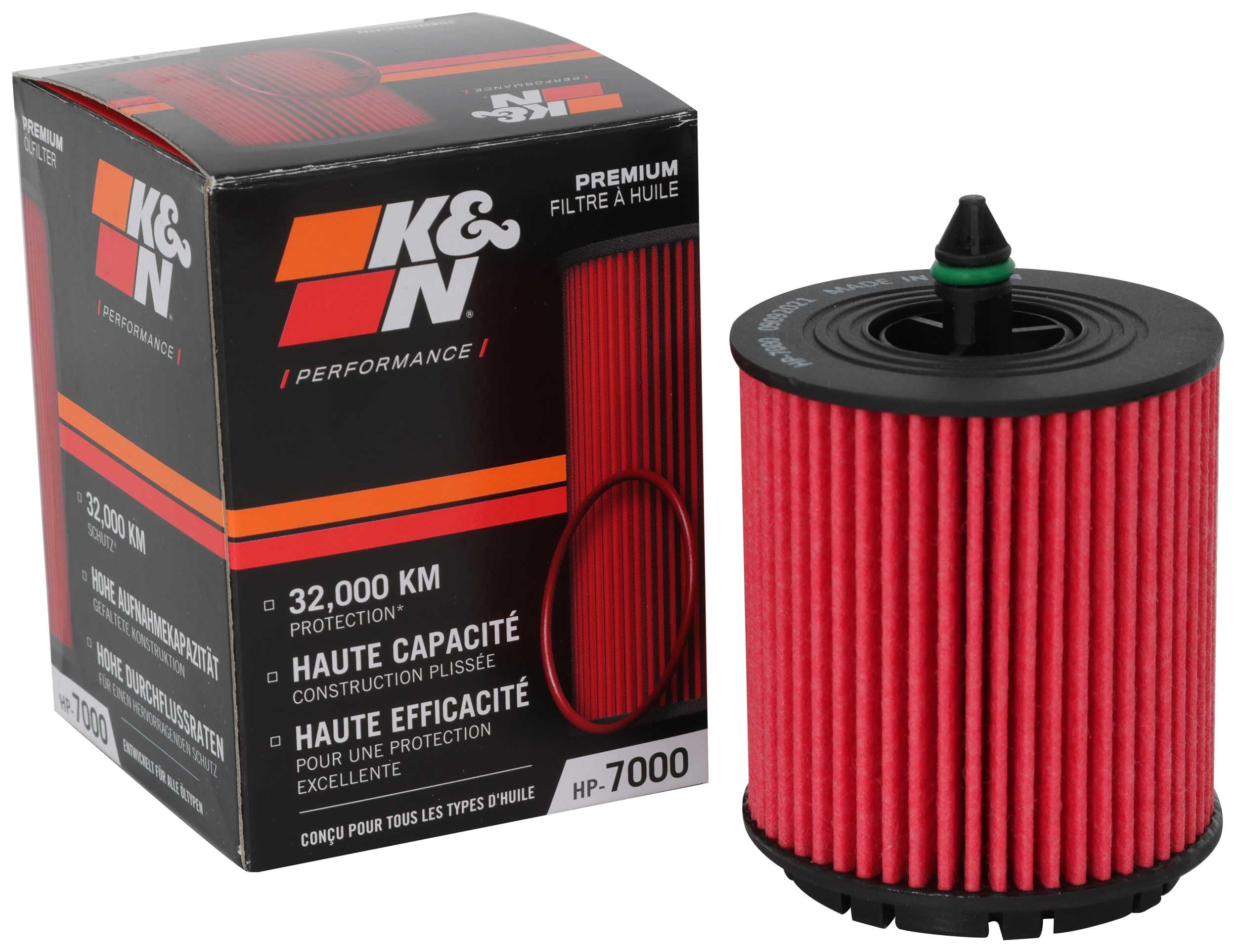 K&amp;N Oil Filter: 20,000 Mile Engine Protection, High Efficiency, HP-7000 | Co