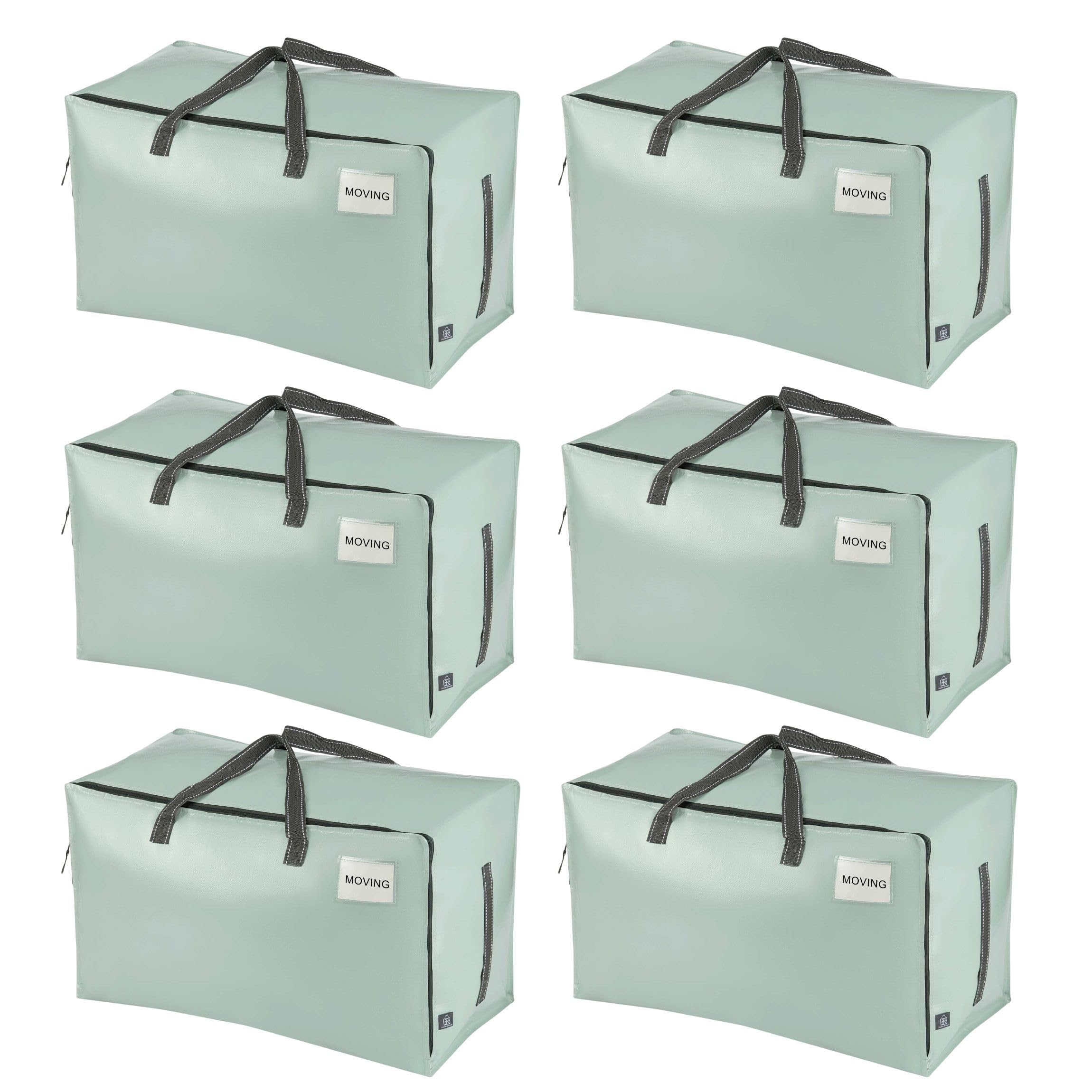 VENO Heavy Duty Moving Bags Extra Large Foldable Storage Bags with Zippers & Car