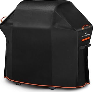[Upgraded 1000D Heavy Duty Fabric] 58 inch Grill Cover for Outdoor Grill | Fits Weber Genesis II, LX 300& Genesis 300 Series Gas Grill, Waterproof, Tear & Fade Resistant 7130 BBQ Grill Cover for Weber