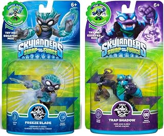 SKYLANDERS SWAP FORCE WAVE 4 Set of 2: TRAP SHADOW & FREEZE BLADE!