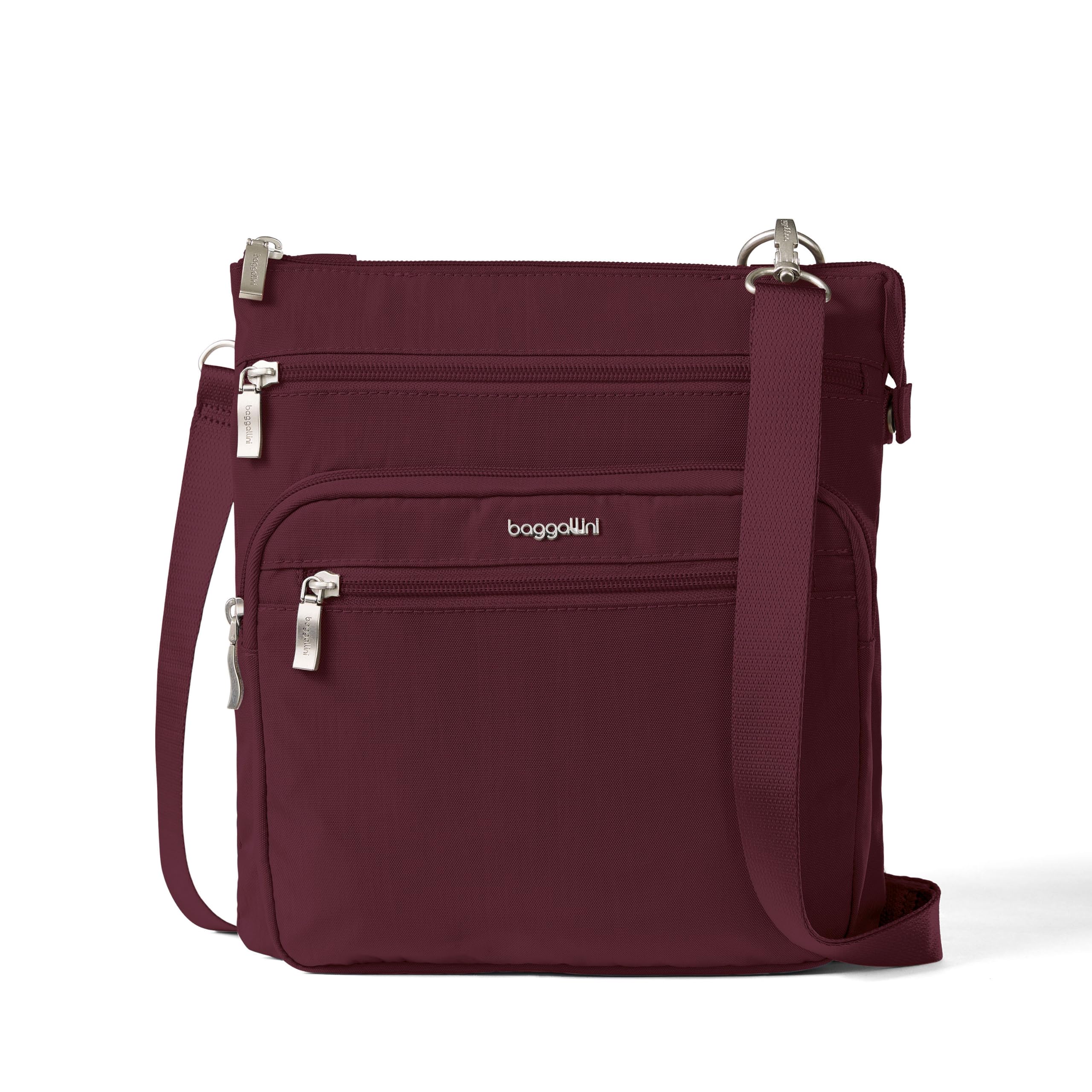 Baggallini Out and About Crossbody Bag for Women - 10"x10.7" Lightweight Travel 