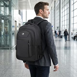 Waterproof Laptop Backpack Large Capacity for Men Women Business Travel Backpack with Reflective Strips Multiple Compartments Casual Stylish Daypack Outdoor Daypack