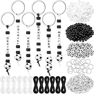 Landical 564 Pcs Soccer Keychain Making Kit DIY Soccer Party Favor Craft