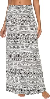 Women's Bohemian Soft Stretchy Long Skirt