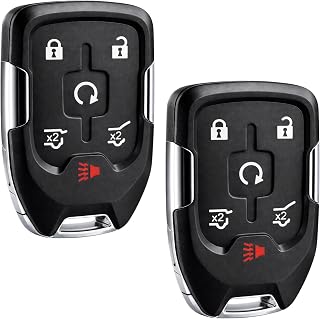 Smart Key Fob Keyless Entry Remote fits 2015-2020 Chevy Suburban/Tahoe/GMC Yukon + Yukon XL (HYQ1AA, 13580802), Set of 2