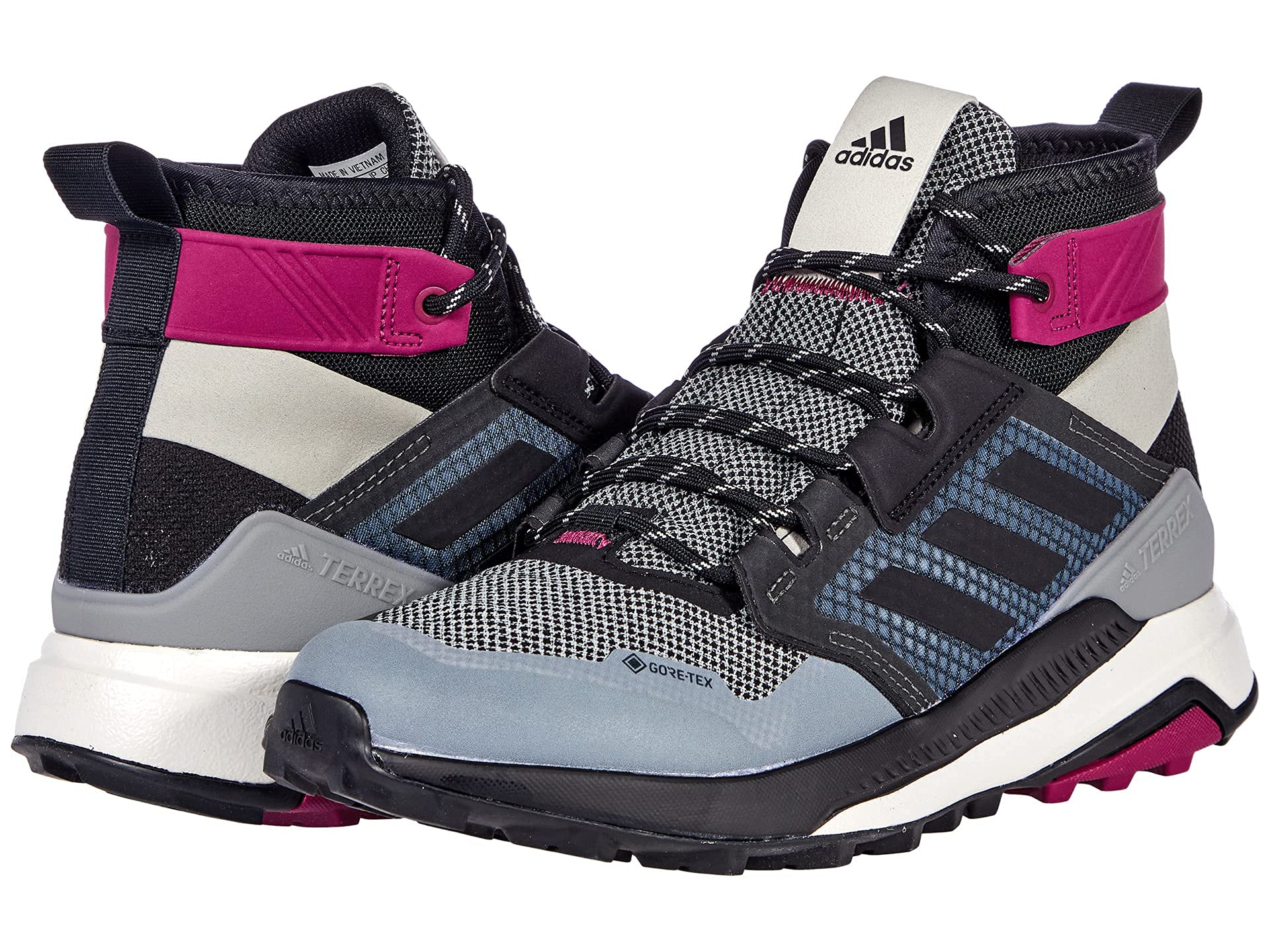 adidas Terrex Trailmaker Mid Gore-TEX Hiking Shoes Metal Grey/Core Black/Power B