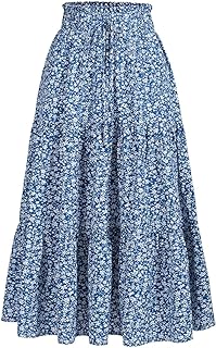 MSLG Women's Womens Floral Skirt Skirt (Pack of 1)