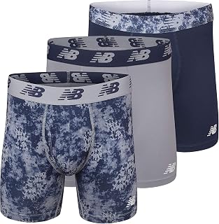 New Balance Premium 6 inch with Fly 3 Pack Men's Boxer Shorts (Pack of 1)