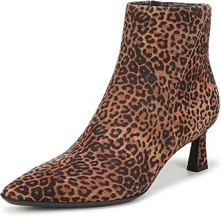 Naturalizer Womens Deesha High Boots Brown Suede Leopard Print 4 UK Wide