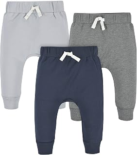 Gerber Baby Boys Toddler 3-Pack Jogger Pants Sweatpants