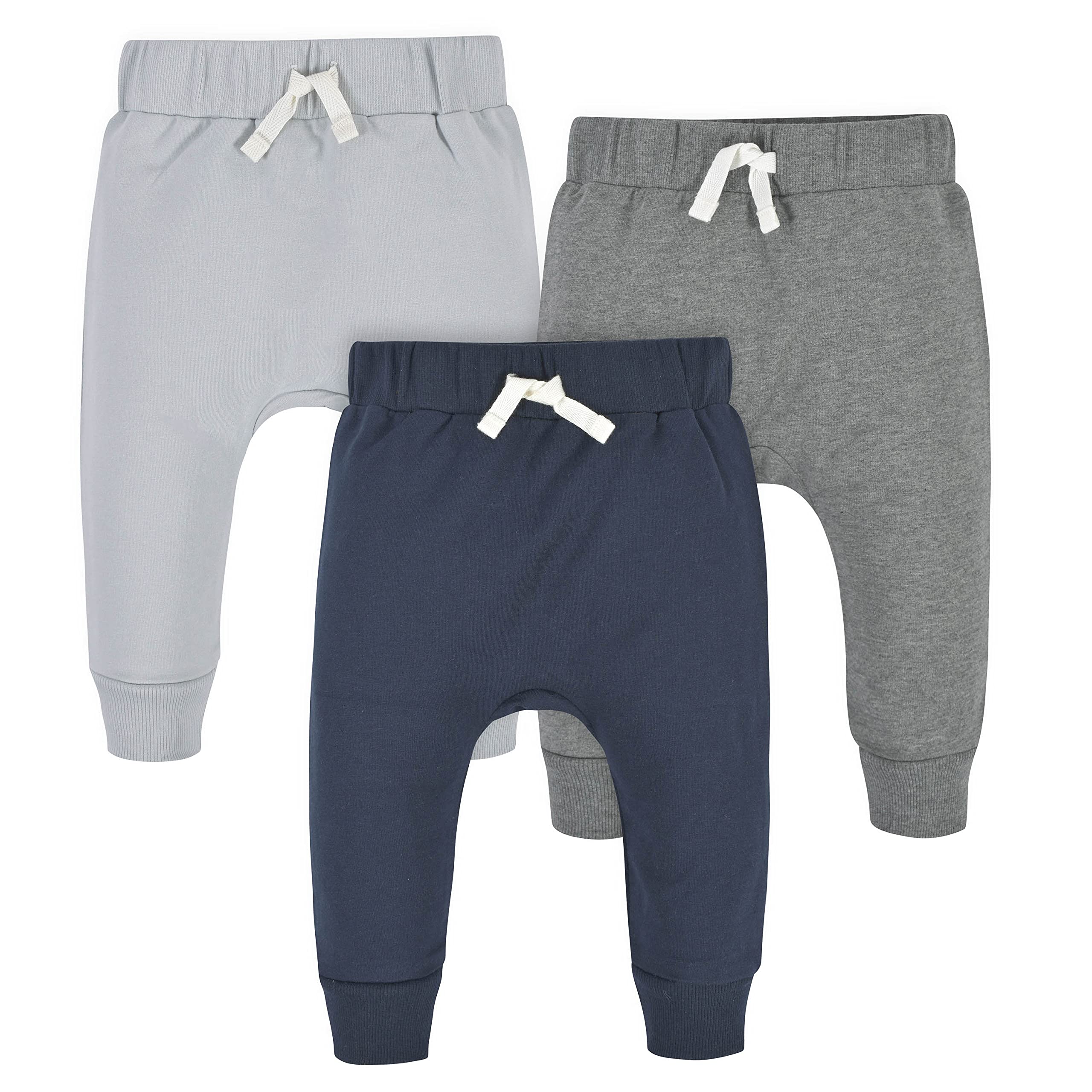 Gerber Baby Boys Toddler 3-Pack Jogger Pants Sweatpants