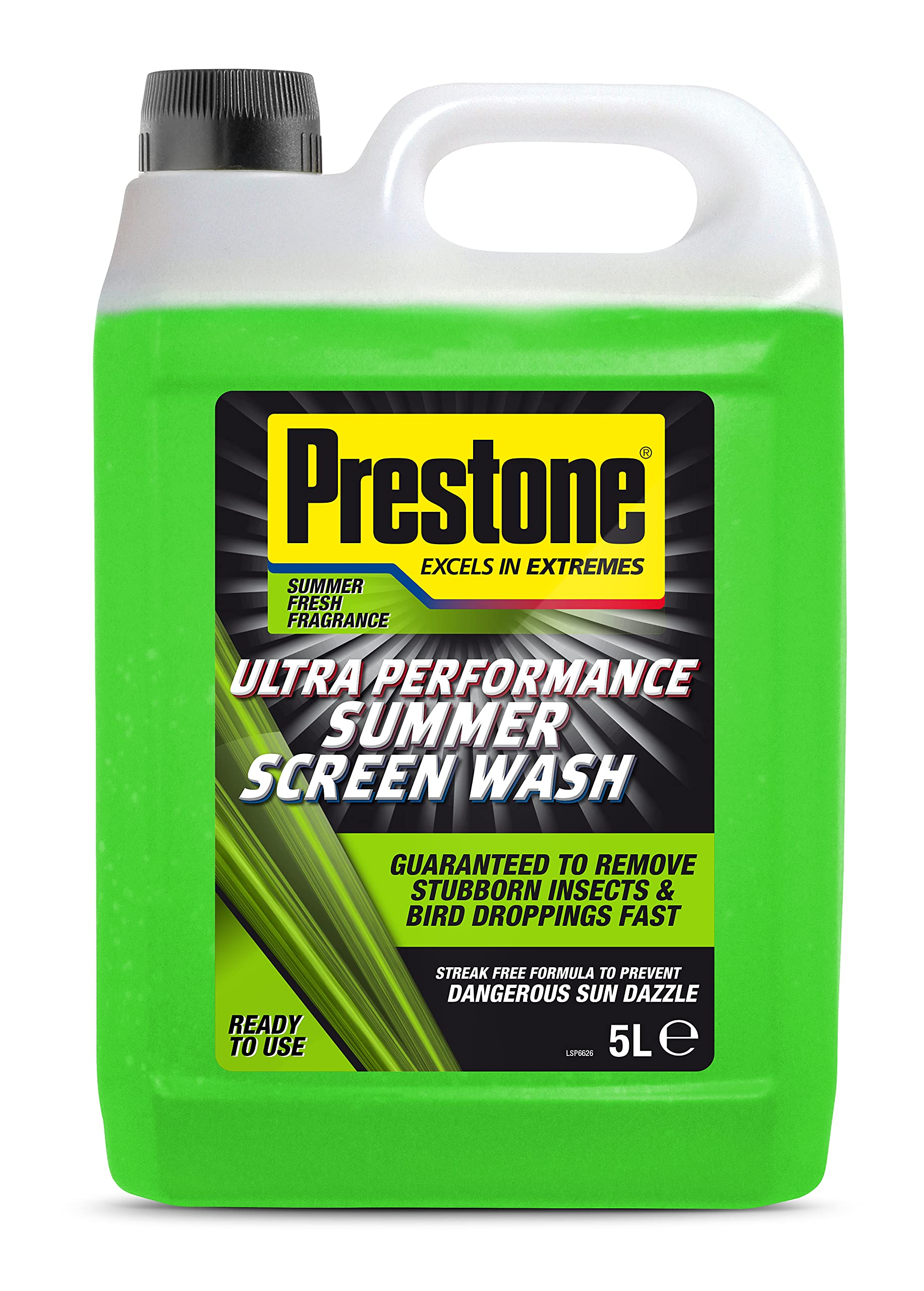 Prestone Screenwash, Ready To Use Screen Wash For Cars, High Performance Cleanin