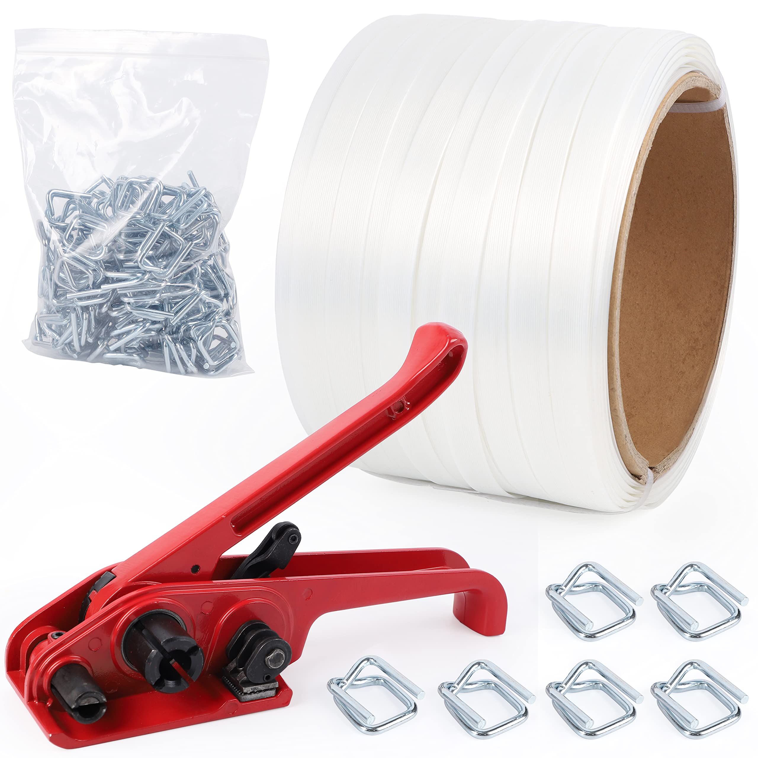 Woven Banding Strapping Kit - Pallet Packaging Banding Tool Strapping Tool & Ten
