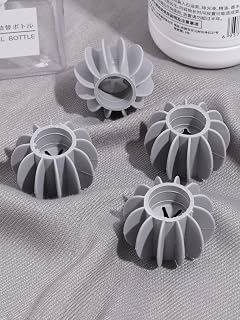 2 Silicone Laundry Balls Reusable Anti-Roll Clothes Floating Lint Cleaning Ball Household Washing Machine Accessories (Gray)